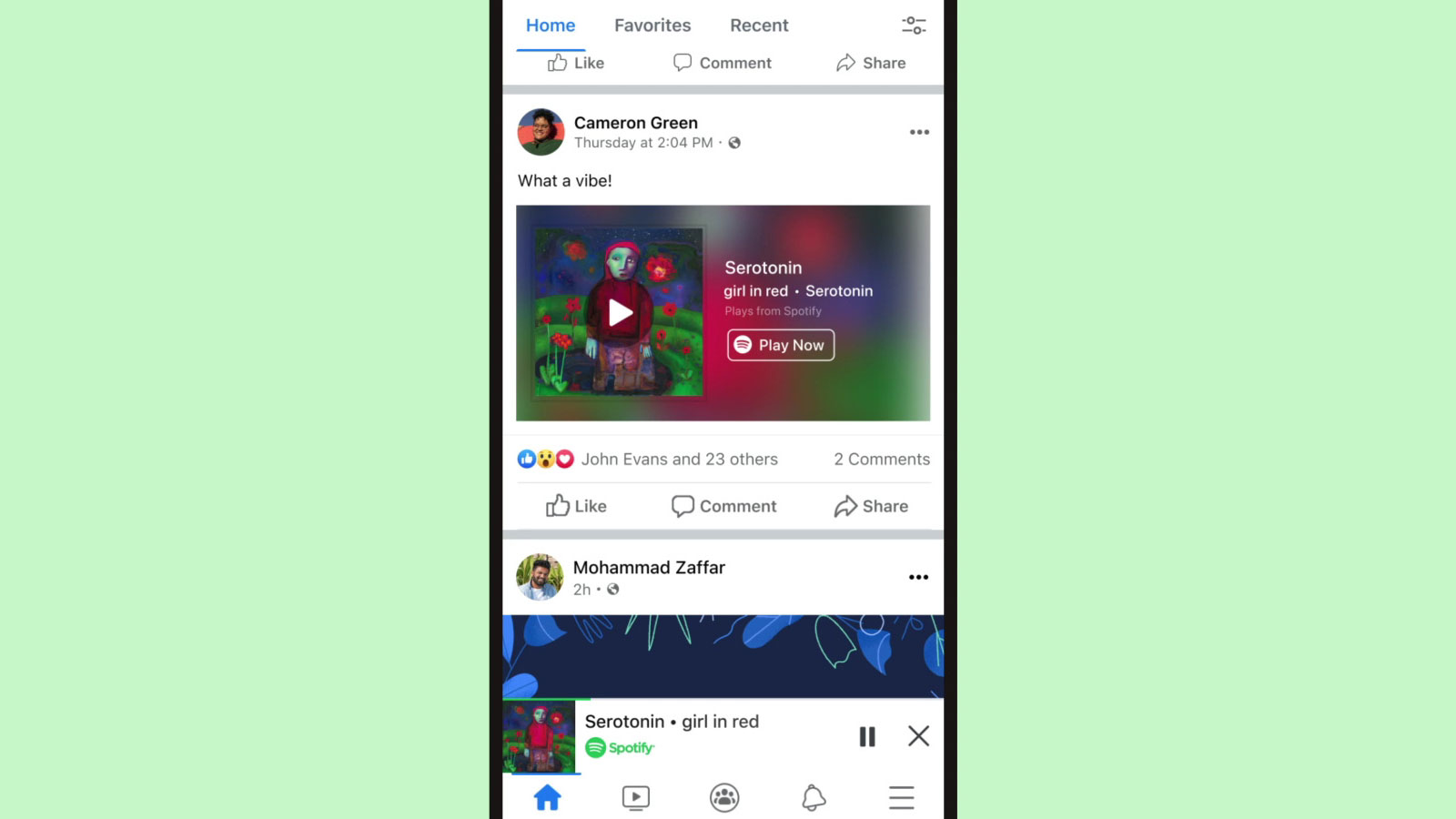 Spotify E Facebook Firmam Parceria E Criam Um Miniplayer Dentro Da Rede Social