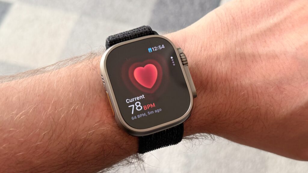 Batimento cardíaco no Apple Watch Ultra 2